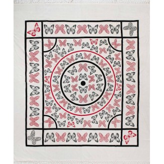 Πετσέτα Θαλάσσης Pestemal Διπλό Silk Fashion 220x240 13 Κόκκινο