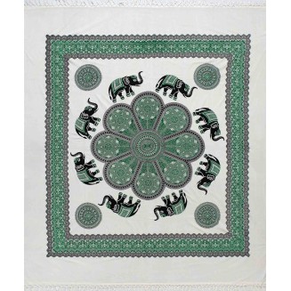 Πετσέτα Θαλάσσης Pestemal Διπλό Silk Fashion 220x240 7 Πράσινο