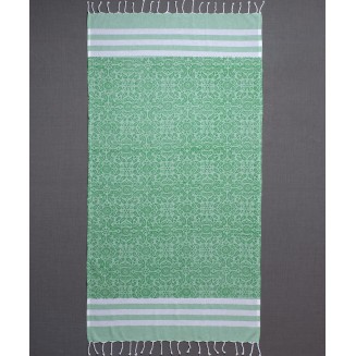Πετσέτα Θαλάσσης Pestemal 90x180 Silk Fashion Λαχούρι Πράσινο