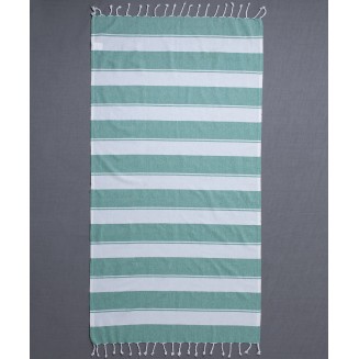 Πετσέτα Θαλάσσης Pestemal 90x180 Silk Fashion sf1752 Σκούρο Πράσινο