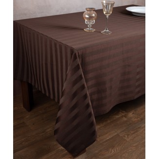 Τραπεζομάντηλο 130x170 Silk Fashion Ριγέ Dimitra Καφέ