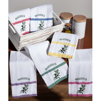 Σετ 12 Τεμ. Ποτηρόπανα 40x60 Silk Fashion Rhodes3