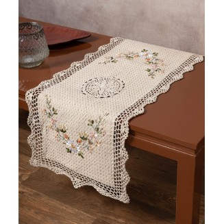 Τραβέρσα 40x90 Silk Fashion Ροκοκό Και Πλεκτό 3509