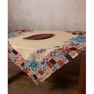 Τραπεζοκαρέ 140x140 Silk Fashion Yuma Τραπεζοκαρέ 140x140 Silk Fashion Yuma