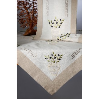 Τραπεζοκαρέ 135x135 Silk Fashion 6161