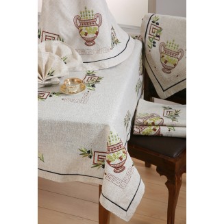 Τραπεζοκαρέ 135x135 Silk Fashion 8012