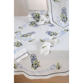 Τραπεζοκαρέ 135x135 Silk Fashion 8013