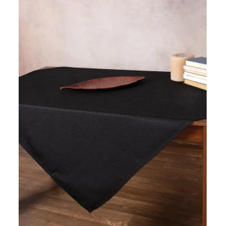 Τραπεζοκαρέ 135x135 Silk Fashion Nelly Μαύρο