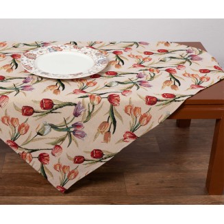 Τραπεζοκαρέ 140x140 Silk Fashion Στόφα Tulip Τραπεζοκαρέ 140x140 Silk Fashion Στόφα Tulip