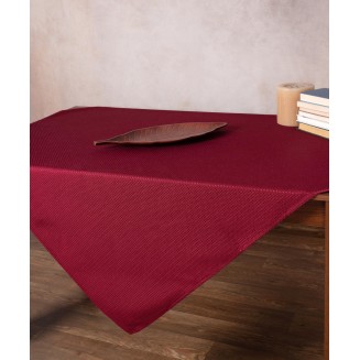 Τραπεζομάντηλο 175x175 Silk Fashion Nelly Μπορντώ