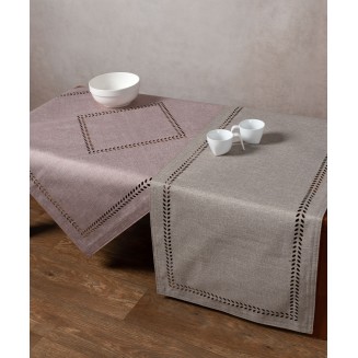 Καρέ 90x90 Silk Fashion Bg18 Αμέθυστος-Ανοιχτό Γκρί