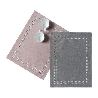 Σουπλά 35x45 Silk Fashion Bg18 Αμέθυστος-Γκρί