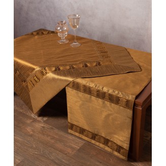 Τραπεζοκαρέ 140x140 Silk Fashion 3819Α Μπρονζέ Τραπεζοκαρέ 140x140 Silk Fashion 3819Α Μπρονζέ