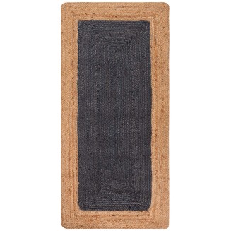 Πατάκι 70x160 Silk Fashion Γιούτα 1747 Natural/Dark Grey