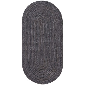Πατάκι 60x130 Silk Fashion Γιούτα 1751 Dark Grey