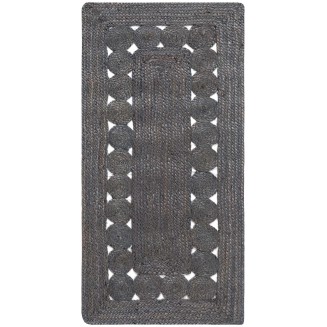Πατάκι 60x130 Silk Fashion Γιούτα 1766 Dark Grey