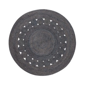Χαλί Με Διάμετρο 200cm Silk Fashion Γιούτα 1770 Dark Grey