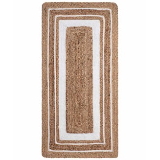 Χαλί Γιούτα 120cm x 180cm Silk Fashion 1781  Natural/White