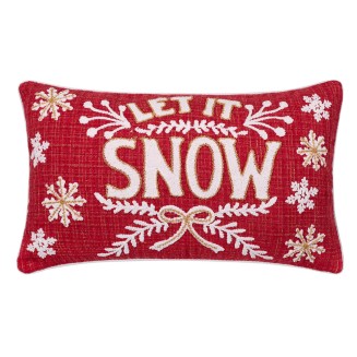 Χριστουγεννιάτικη Μαξιλαροθήκη Hp52516X(35Cm X 60Cm) Κόκκινη Silk Fashion