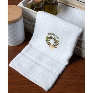 Δωδεκάδα Πετσέτες Χεριών 30x50 Silk Fashion  Λευκό Με Στεφάνι Κως