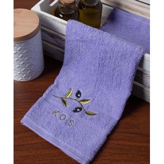 Δωδεκάδα Πετσέτες Χεριών 30x50 Silk Fashion  Λιλά Με Κλαδί Κως