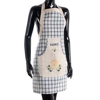 Ολόσωμη ποδιά 1312  80x55 Silk Fashion  Μπλέ Αιδηψος