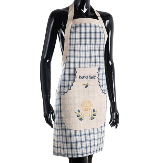 Ολόσωμη ποδιά 1312  80x55 Silk Fashion  Μπλέ Karpathos