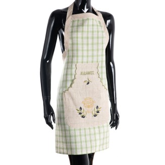 Ολόσωμη ποδιά 1312  80x55 Silk Fashion  Πράσινο Αιδηψος