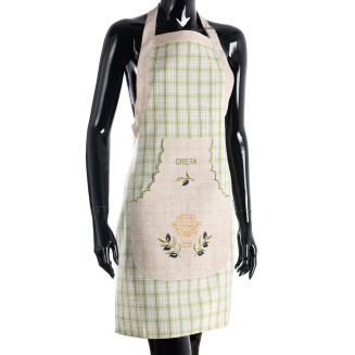 Ολόσωμη ποδιά 1312  80x55 Silk Fashion  Πράσινο Creta