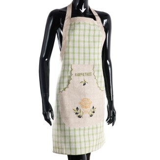 Ολόσωμη ποδιά 1312  80x55 Silk Fashion  Πράσινο Karpathos