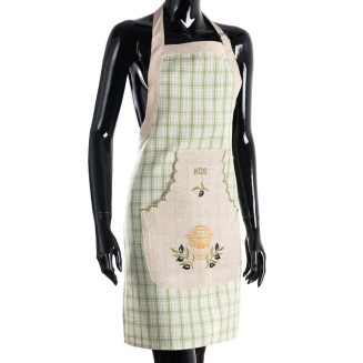 Ολόσωμη ποδιά 1312  80x55 Silk Fashion  Πράσινο Kos