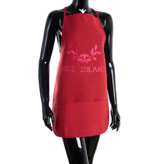 Ολόσωμη ποδιά BG23a  50x70 Silk Fashion  Κόκκινη Kos