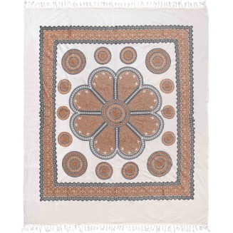 Πετσέτα Θαλάσσης 220x240 Silk Fashion Pestemal διπλό 20Μπέζ