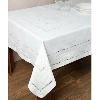 Τραπεζομάντηλο 175x450 Silk Fashion 601 Λευκό