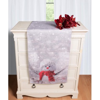 Χριστουγεννιάτικη Τραβέρσα Με Στάμπα (45Cm X 170Cm) Ks2025-10 Silk Fashion