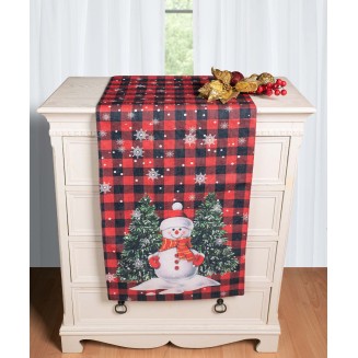 Χριστουγεννιάτικη Τραβέρσα Με Στάμπα (45Cm X 170Cm) Ks2025-12 Silk Fashion