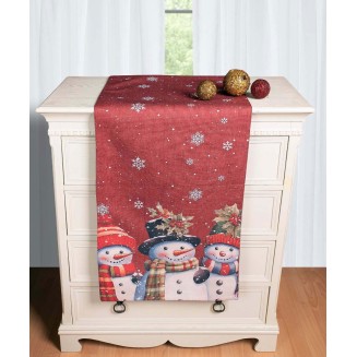 Χριστουγεννιάτικη Τραβέρσα Με Στάμπα (45Cm X 170Cm) Ks2025-15 Silk Fashion