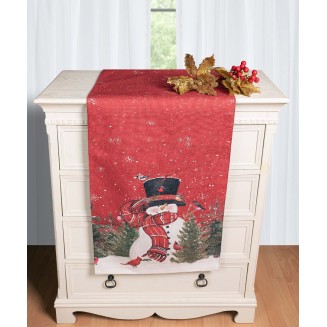 Χριστουγεννιάτικη Τραβέρσα Με Στάμπα (45Cm X 170Cm) Ks2025-18 Silk Fashion