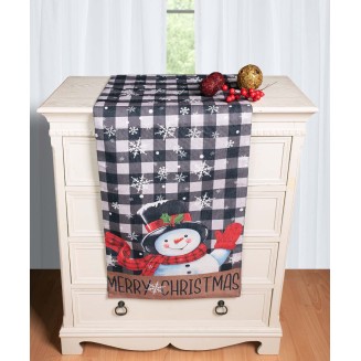 Χριστουγεννιάτικη Τραβέρσα Με Στάμπα (45Cm X 170Cm) Ks2025-3 Silk Fashion