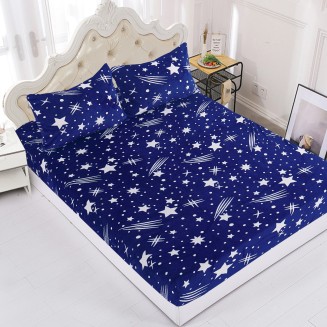 Fleece Σεντόνι Με Λάστιχο Και Μαξιλαροθήκες (180Cm X 200Cm + 25Cm) Σχέδιο 8 Silk Fashion