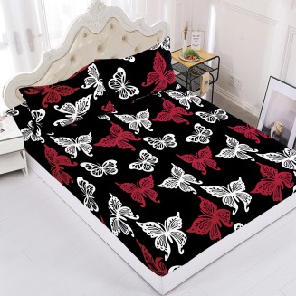 Fleece Σεντόνι Με Λάστιχο Και Μαξιλαροθήκες (180Cm X 200Cm + 25Cm) Σχέδιο 9 Silk Fashion