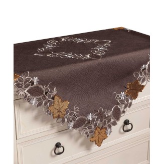 Καρέ 85x85 Silk Fashion 19315 Καφέ