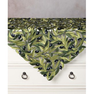 Καρέ 85x85 Silk Fashion 2352 Μαύρη Ελιά Καρέ 85x85 Silk Fashion 2352 Μαύρη Ελιά