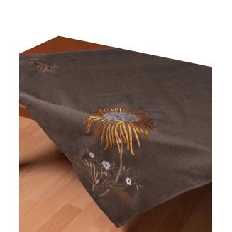 Καρέ 85x85 Silk Fashion 5126 Καφέ