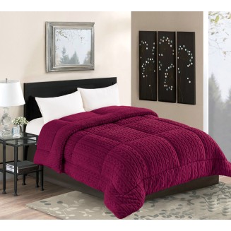 Κουβερτοπάπλωμα Braid (170Cm X 240Cm) Μπορντώ Silk Fashion Κουβερτοπάπλωμα Braid (170Cm X 240Cm) Μπορντώ Silk Fashion