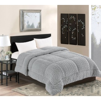 Κουβερτοπάπλωμα Braid (240Cm X 260Cm) Γκρί Silk Fashion