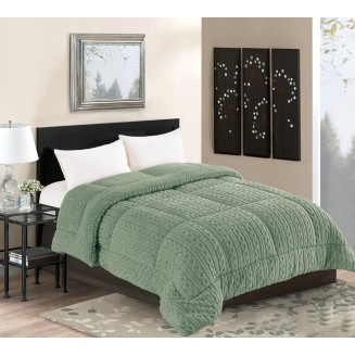 Κουβερτοπάπλωμα Braid (240Cm X 260Cm) Πράσινο Silk Fashion