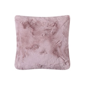 Μαξιλαροθηκη Rabbit Fur Με Γεμιση (45Cm X 45Cm) Pink/Grey Silk Fashion