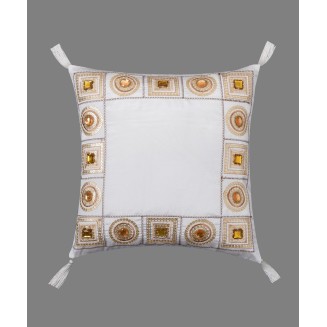 Μαξιλαροθήκη (40Cm X 40Cm) 612 Χν-03 Λευκό Silk Fashion