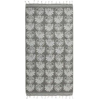 Πετσέτα Θαλάσσης 90x180 Silk Fashion Pestemal sf07 Λαδί